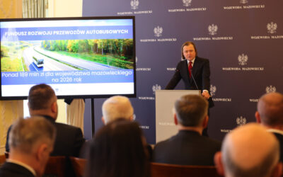 Mazowieckie: Ponad 189 mln zł dla samorządów na przewozy autobusowe