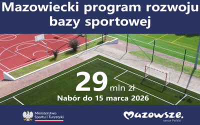 Mazowsze: Nabór wniosków do „Mazowieckiego programu rozwoju bazy sportowej”