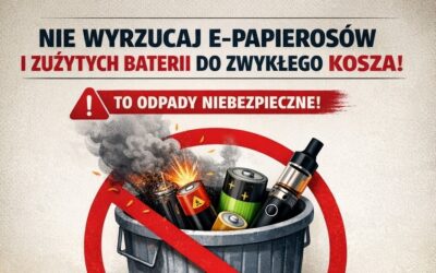 Łomża: ZGO przypomina, aby nie wyrzucać e-papierosów do zwykłego kosza