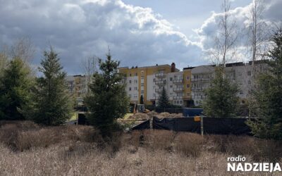 Łomża: Trwa budowa tężni w Parku Jana Pawła II