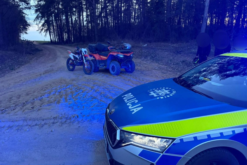 Region: Jazda 14-latków bez uprawnień. Wpadli przez brak włączonych świateł