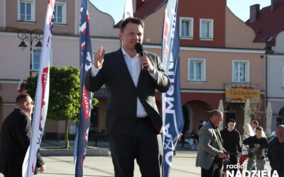 Łomża: Sławomir Mentzen odpowiadał na pytania Łomżan
