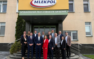 Mlekpol: Minister S. Krajewski odwiedził zakład SM Mlekpol w Grajewie