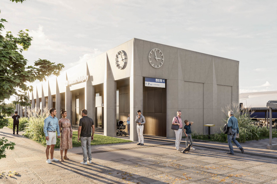 Dworzec w Łapach – kolejny etap inwestycji, mat. PKP S.A