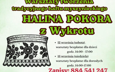 Region: Muzeum-Skansen Kurpiowski zaprasza na warsztaty haftu myszynieckiego