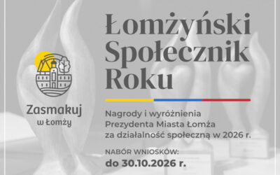 Łomża: Można zgłaszać kandydatury na „Łomżyńskiego Społecznika Roku”