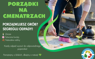 Łomża: Apel ZGO. Porządkując groby, pamiętajmy o segregacji!
